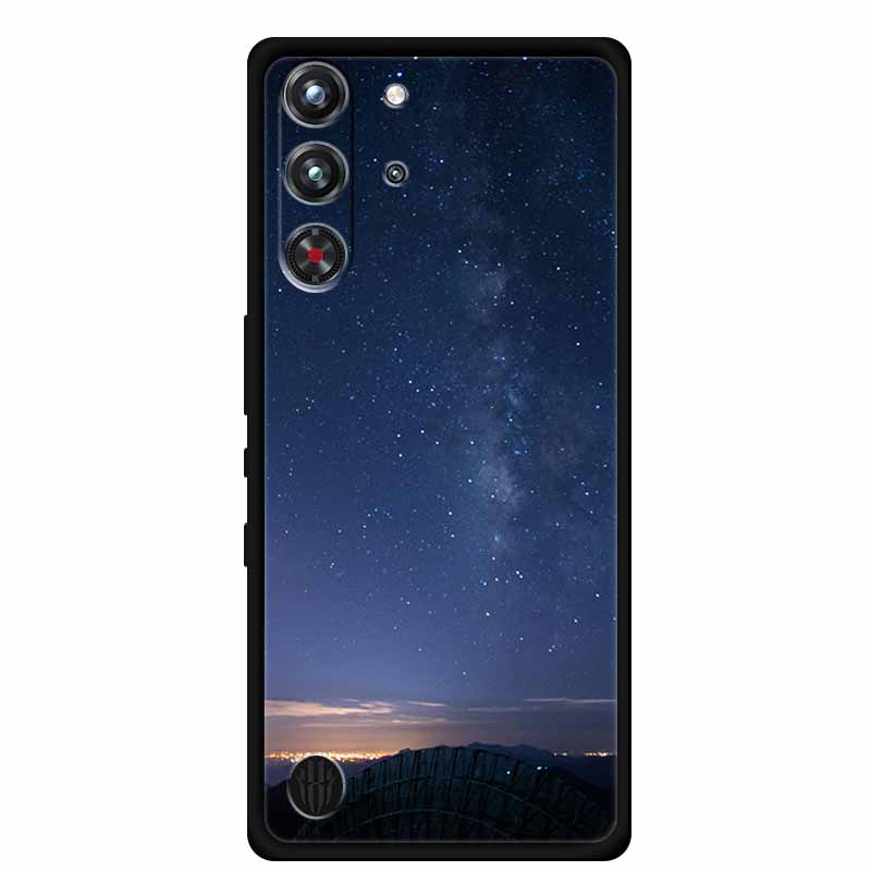 Для ZTE Nubia Red Magic 10 Pro Задняя крышка Чехол 6,85" Черный Силиконовый Мягкий Чехол для Телефона Для ZTE nubia Redmagic 10 Pro Чехол Сумка Funda Bag