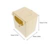4Pcs Multifunctional Plastic Bird Breeding Box Nesting Incubation for Parakeets Finches Lovebirds Cockatiels Cage