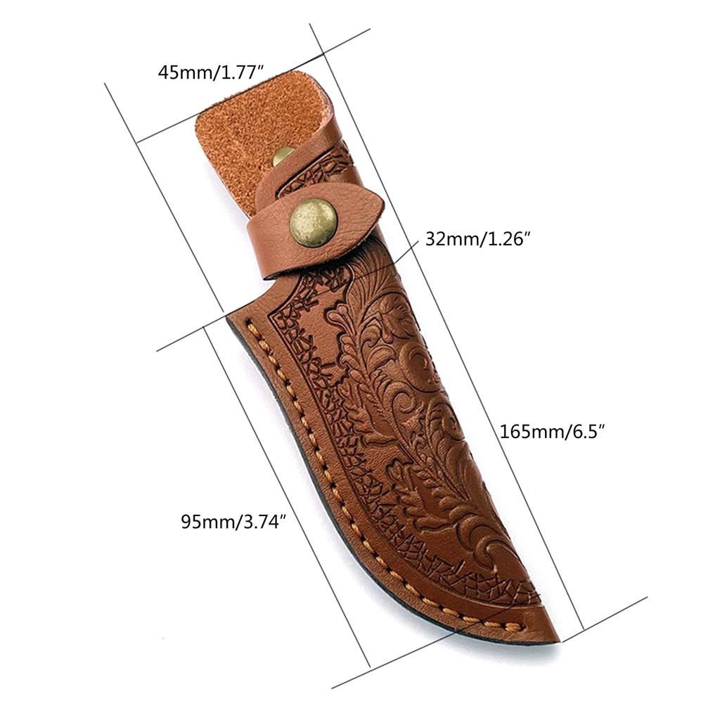 Pocket Knife Sheath Handmade Pouches Leathers Knife Holsters Straight Knife Holder Outdoor Carry Sheath Tool Easy To Us