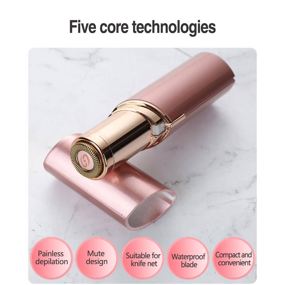 Средство для удаления волос из хрусталя, безопасно, легко чистится, многоразовая электробритва и помада, триммер для бровей, мини-бритва для лица