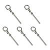 Ideamall M8 Long Eye Bolts, Stainless Steel Eye Nuts, 80mm, Set of 5