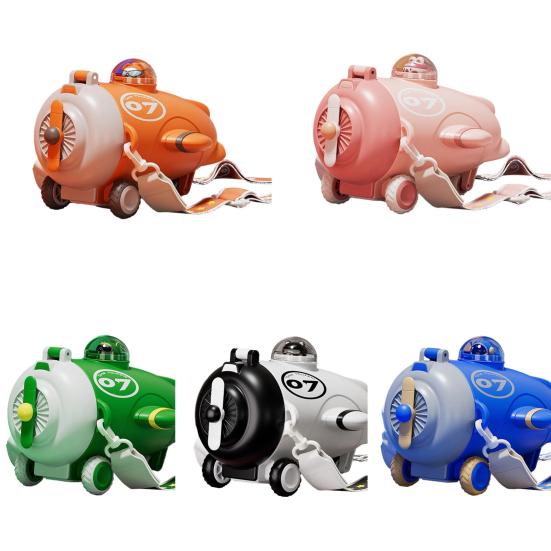 Бутылка для воды в форме самолета с трубочкой 500 мл мультяшный детский стакан для воды герметичный