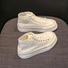 Women's Canvas Shoes New Spring Korean Version Ins All-match Thick-soled Shoes Spring and Autumn Casual Shoes