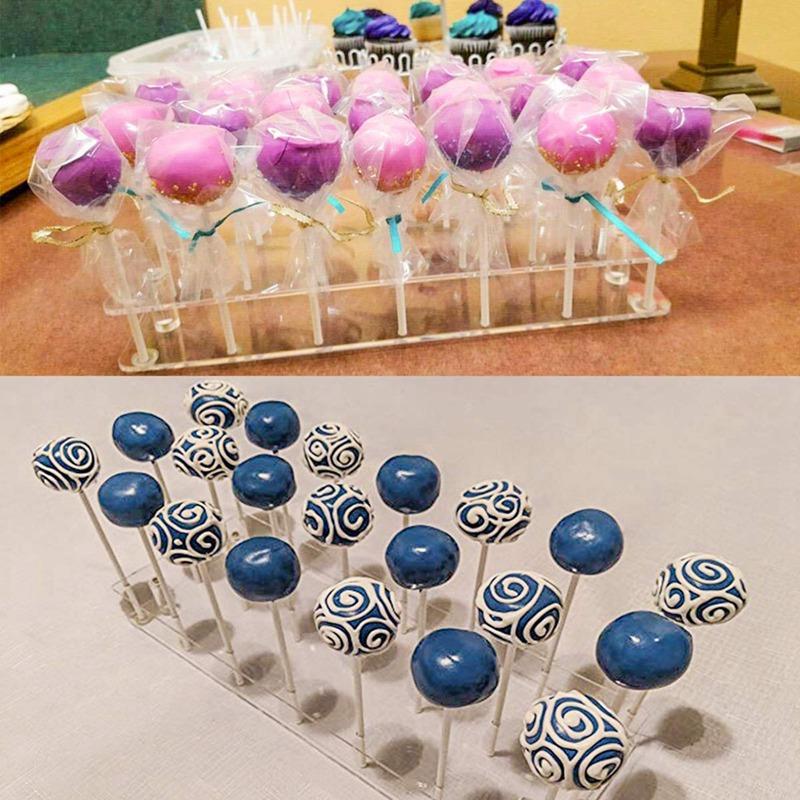 21/35/56 Holes Cake Lollipop Stand Display Holder Bases Shelf Baking Tools Dessert Display Bakeware Kitchen Party Supplies