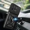 Capa For POCO X6 Pro 5G Case Armor Slide Camera Lens Protection Back Cover for Xiaomi POCO X6 Pro 5G Ring Stand Shockproof Funda