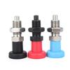 1PC Fine Thread M10 M12 M16 M20 Indexing Plungers Spring Pin Lock Spring Screw With Nut Plastic Knob Plunger With Hexagonal Screw
