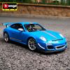 Ббураго 1:18 Porsche 911 GT3 RS 4.0 Модель автомобиля из сплава Высокая симуляция Литой металлический игрушечный автомобиль Коллекция моделей автомобилей Детский подарок