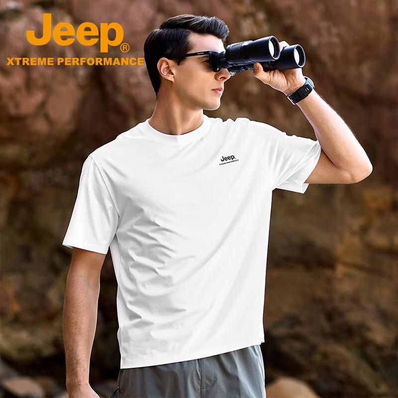 Jeep Men's Quick-Dry Breathable Round Neck T-Shirt