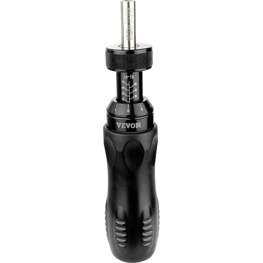 Adjustable Torque Screwdriver 1/4" Range 10-70 in/lb w/ 1 in-lb Increment
