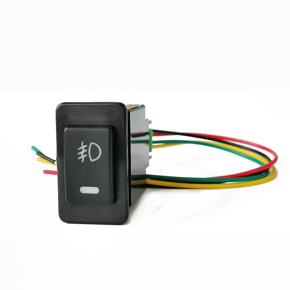 1PC Car LED Light DRL Power on off Front fog lamp Spotlights Button Switch With Wire For Nissan Paladin Accessories