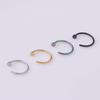 Simple Medical Stainless Steel Earrings Nose Ring Ear Studs Cartilage Piercing Jewelry