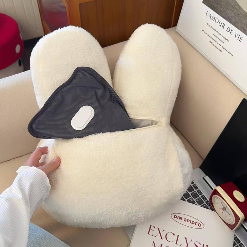 Cute Plush Rabbit Charging Hot Water Bottle