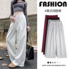 Grey Sweatpants Women's New Spring and Autumn Small Casual High Waist and Thin Loose Mopping Lazy Wide-leg Pants