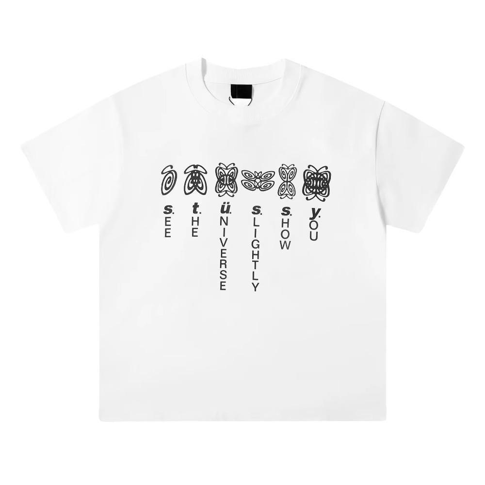 Трендовая американская футболка 2024 года, мужская и женская брендовая футболка с коротким рукавом, дизайнерская футболка, летние топы в стиле хип-хоп, уличная одежда 2020 года