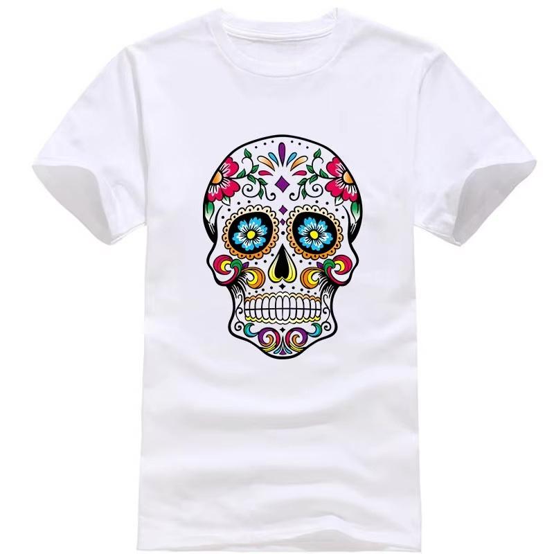 Mens Tshirt High Quality 100 Cotton Street Style Loose Cool Skull Printed Summer Men T Shirt Casual Short Sleeve for Men