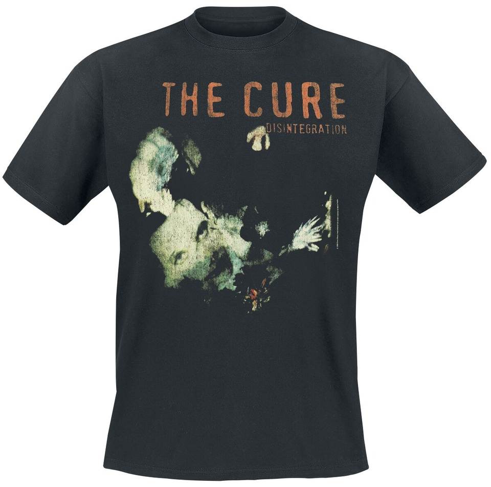 Футболка The Cure Disintegration, Черный Хлопок, Винтажный Принт Альбома, Пост-Панк Группа