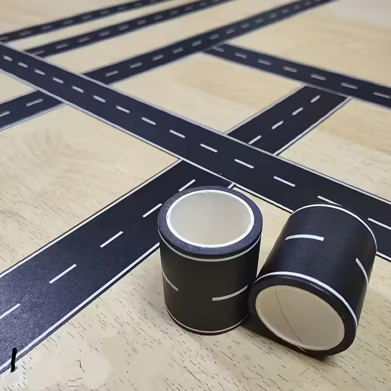 Мультяшная DIY Дорога Рельсовый Транспорт и Бумажная Лента Железнодорожная Магистраль Лента