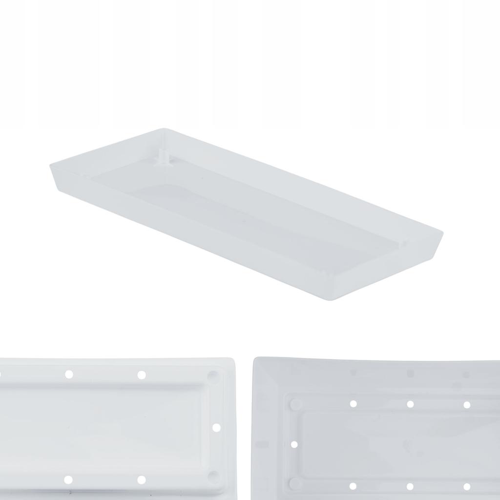 White Plastic Flower Pot 29 X 14.2 X 13.6