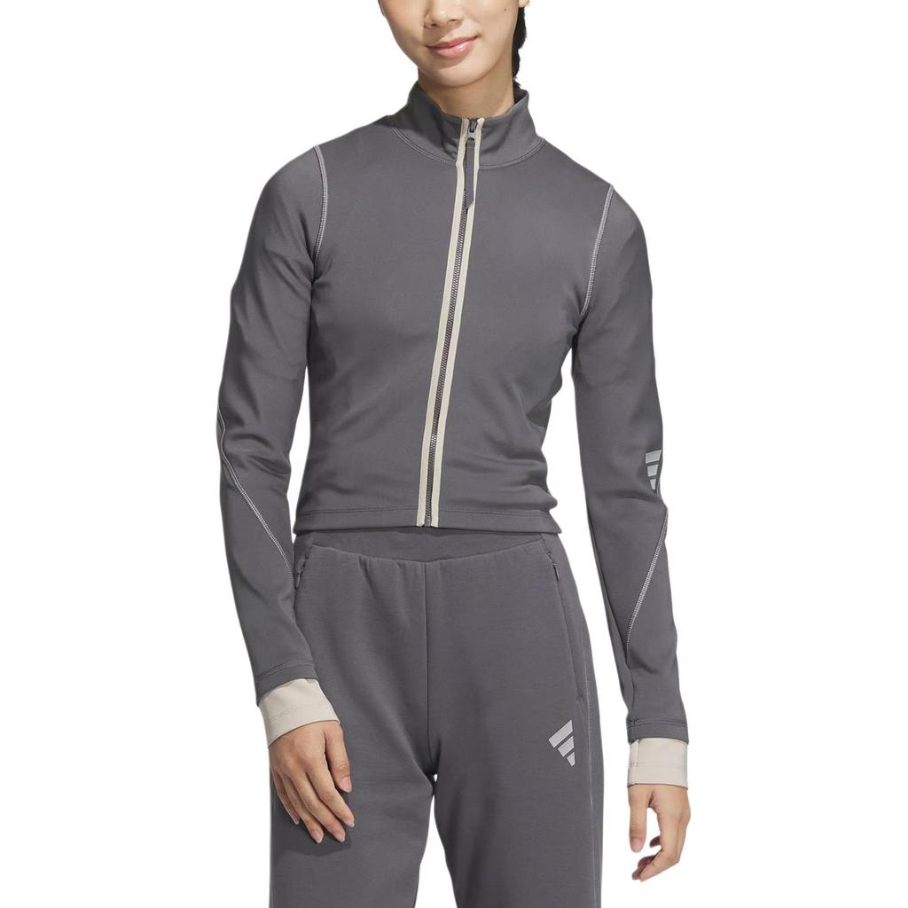 adidas FW24 FUSTL WP SWT2 модная спортивная повседневная удобная толстовка женская толстовка темно-серо-желтого цвета JM6214