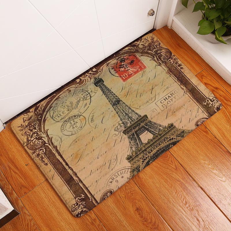 Nordic Butterfly Print Entrance Door Mat Front Door Welcome Mat Washable Bathroom Non-slip Mat Porch Bedroom Carpet