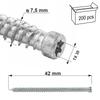 Door frame screws, cylindrical head, WHOW-75042 (200)