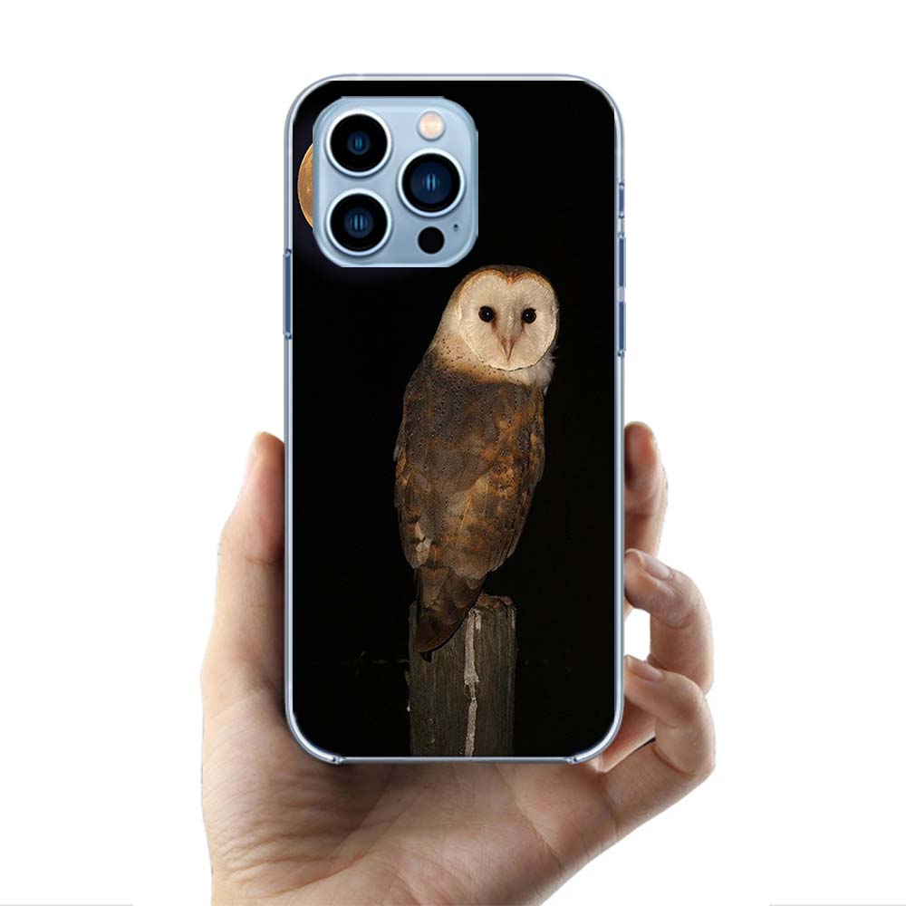 Snow Cute Owl Animal Cases Phone Case For Iphone 17E 16E 17 Air 16 Pro Max 15 Pro 14 Plus 11 13 12 Mini Cover Cases Compatible w