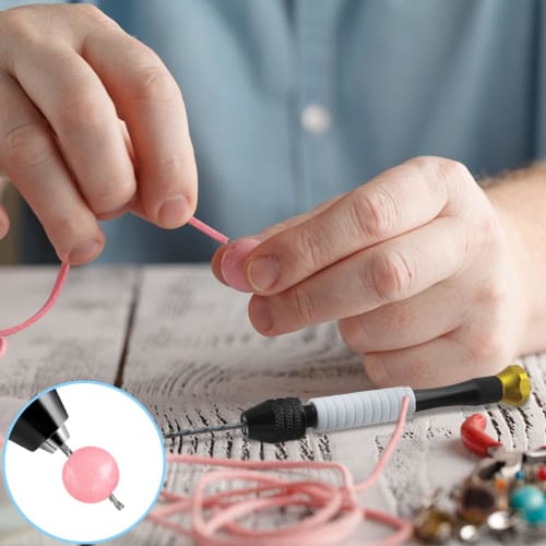 AIFUDA Hand Drill for Jewelry Making, AIFUDA Hand Pin Vise, Micro Twist Drill Bit Set (0.8mm-3.0mm) for Resin, Rotary Tool for Wood, Jewelry, Plastic,