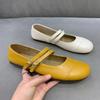 Flat-bottomed Mary Jane Shoes Women's 2025 Spring and Summer New Retro Gentle Wind Shallow Mouth Versatile One-word Buckle with Soft-soled Single Shoe