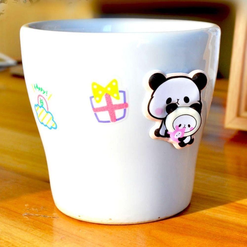 Strawberry Bear Panda Bubble Sticker Goo Card Stickers Skateboards Luggage Suitcases Decor