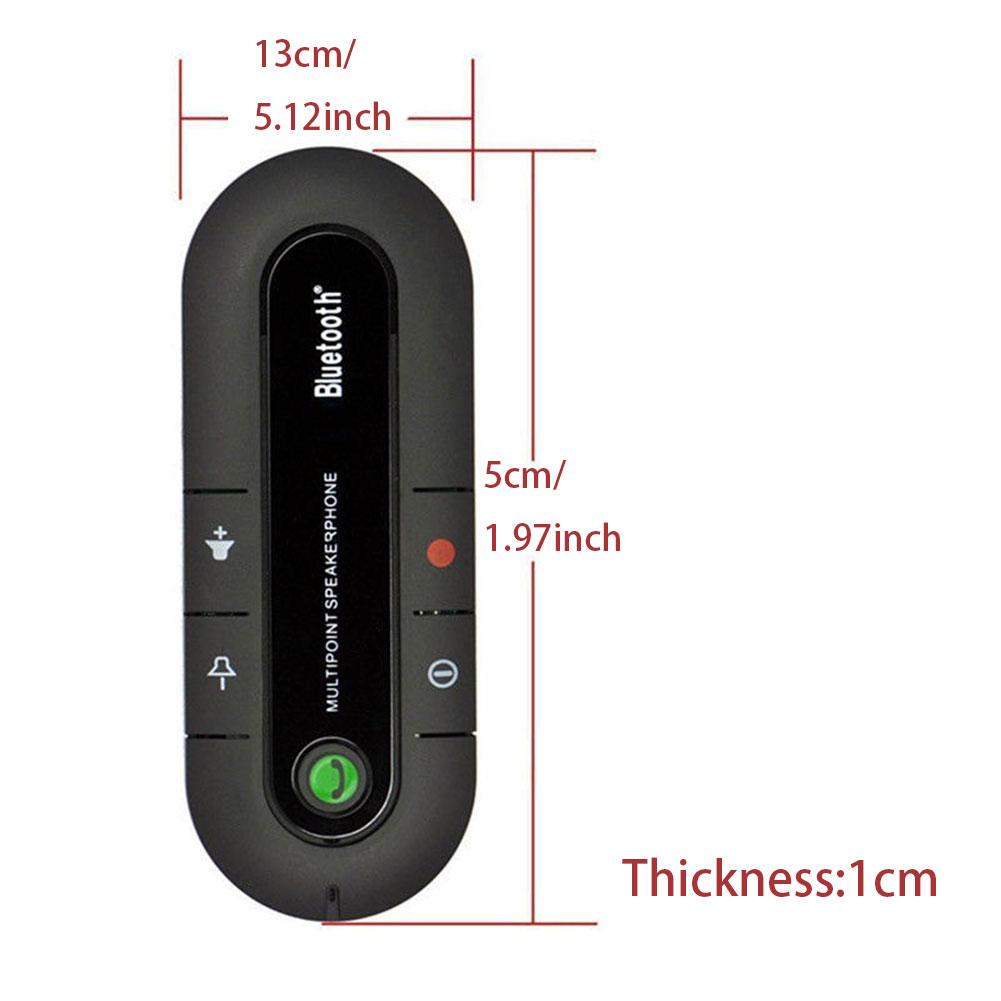 Wireless Bluetooth Handsfree Multipoint Speakerphone Speaker Car Kit Visor