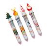 10 Colors Christmas Ballpoint Pen Cute Cartoon Santa Claus Elk Design Gift for Kids School Office Stationery