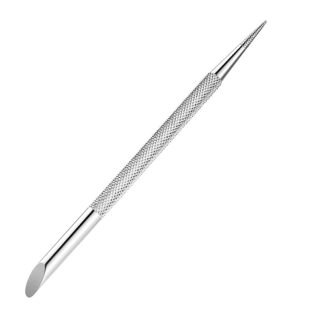 Stainless Steel Cuticle Pusher Double Ended Manicure Stick New Nail Dotting Pen Nail