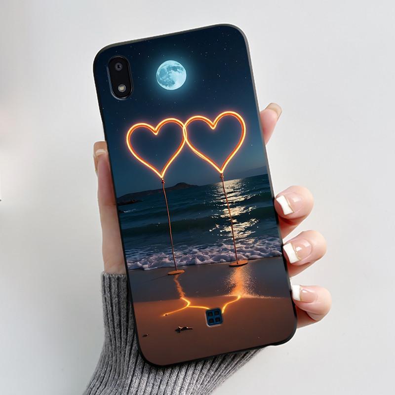 Чехол для LG K20 2019 Чехол Милый Кролик с Сердечками Забавный Мультяшный Ультратонкий Черный Силиконовый Мягкий Чехол для LG K20 (2019) Чехол для телефона