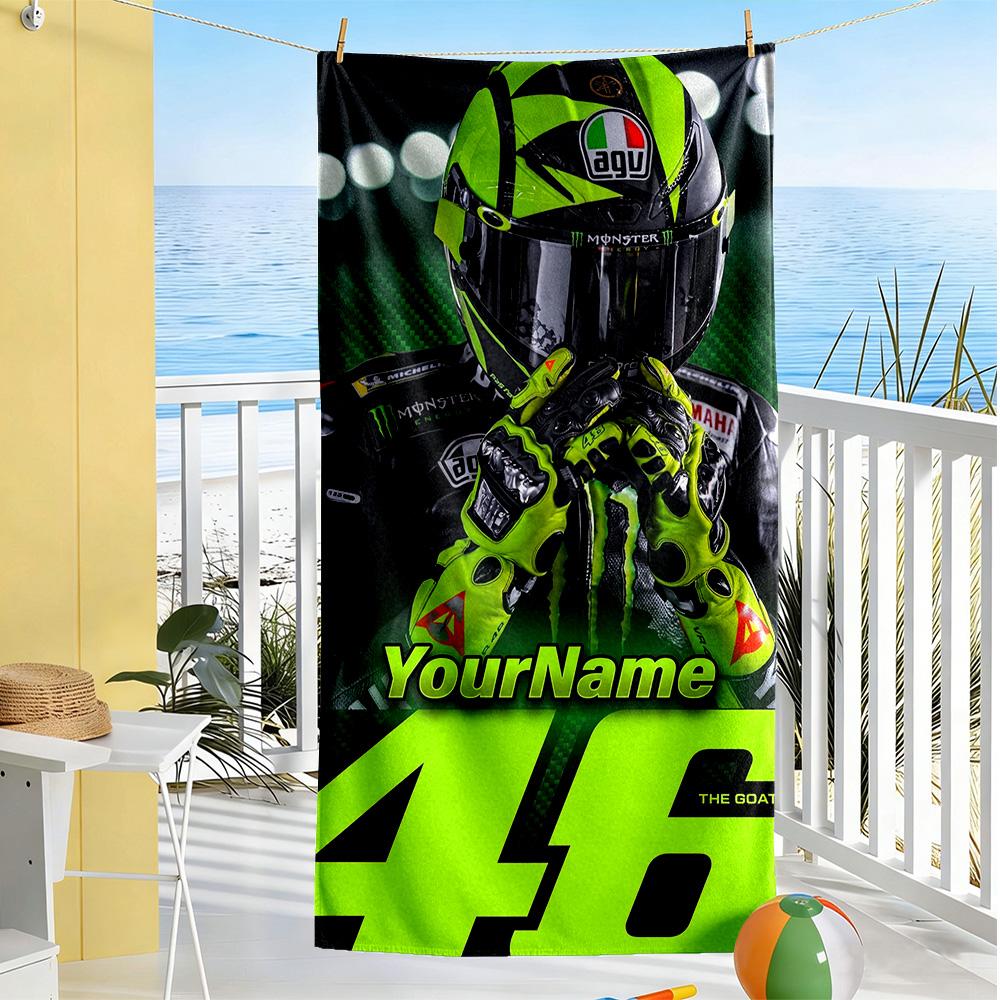 Doctor46 Customizable Name Beach Towel Soft Durable Quickdry For Beach Bathroom Outdoor Swimming Pool Camping Picnic Yoga Diving Vacation Accessories