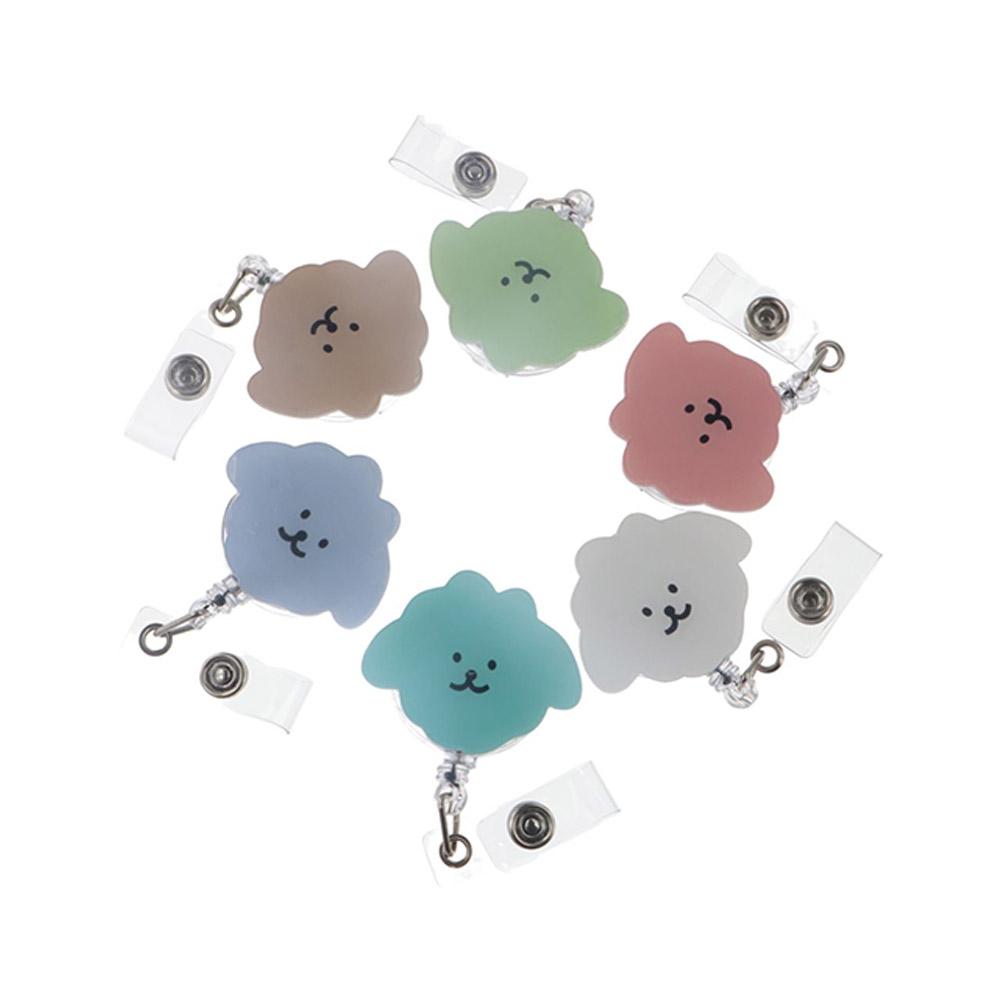 Cartoon Dog Nurse Badge Reel Animals Easy Pull Buckle Cute Retractable Badge Holder Hospital Use