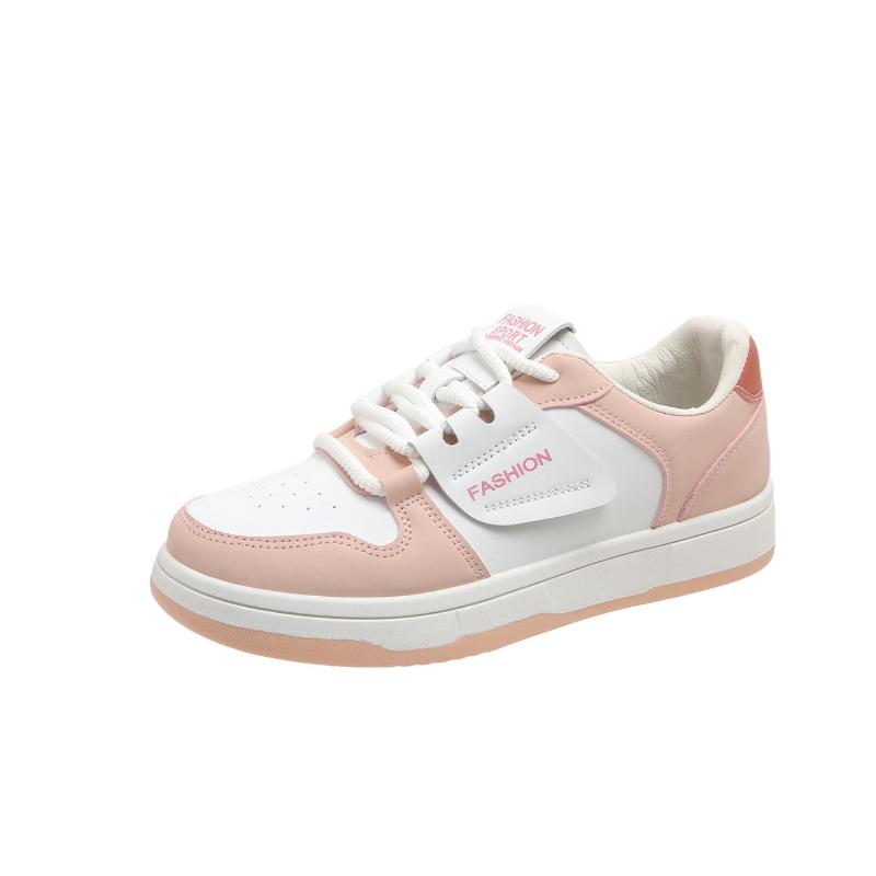 Белые туфли Женская обувь Весна и осень Новые Ins Супер популярная универсальная спортивная обувь Повседневная спортивная обувь на плоской подошве на шнуровке