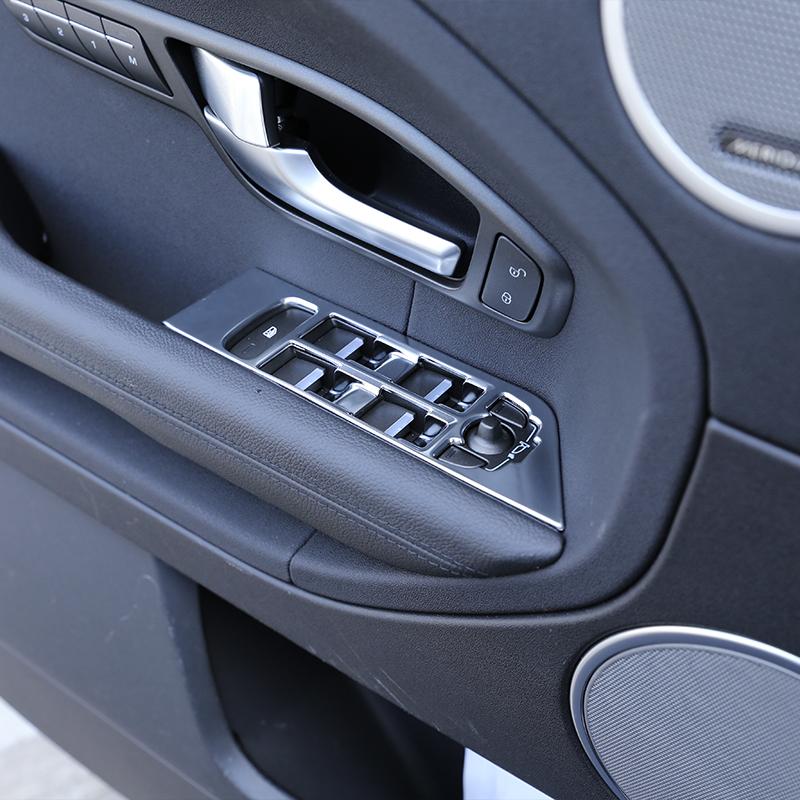 For Land Rover Range Rover Evoque 2012-2018 Car Door Window Button Panel Cover Trim ABS Glass Lift Decoration Accessories