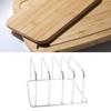 Подставка для разделочной доски Держатель для разделочной доски из нержавеющей стали Держатель для хранения с 4 слотами для кухонной столешницы