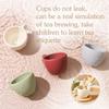 Детский чайный набор Монтессори-игрушки, не содержащие бисфенол А, силиконовые послеобеденные чайные наборы, игрушки для детей, игровой домик для косплея, развивающие игрушки, подарки