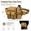 Dual Mode Tactical Waist Pack Multi Compartment Storage Bag For Outdoor Commute Hiking Running Sports Portable Tool Carry Pouch