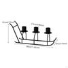 3 Arm Candelabra Candle Holder for Home And Events, Sled Shape Design