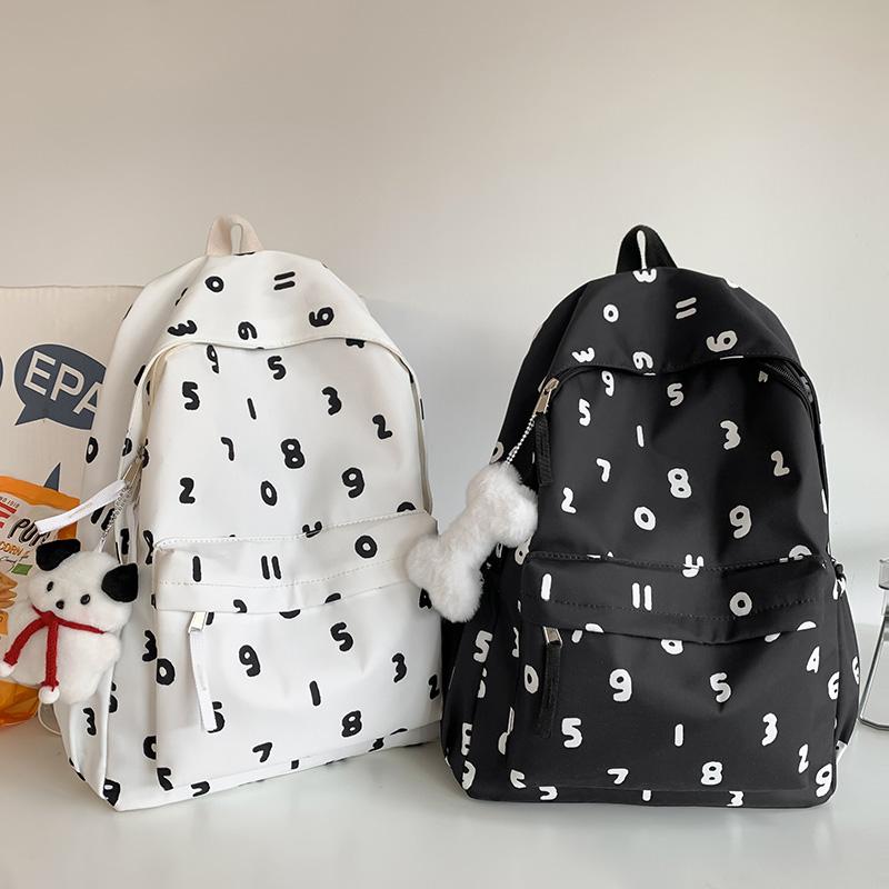 Женский модный номер с новым принтом, женская нейлоновая сумка для ноутбука, сумка для книг, женский рюкзак для отдыха, студенческий рюкзак для девочек, милые дорожные школьные сумки, модные