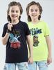 Boys Printed Round Neck Tshirt ( Pack Of 2)