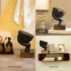 Restive Face Ecomix Sculpture - Black, Home Décor Showpiece Figurine for Living Room & Office, Modern Asthetic Tabletop Decorative Accent