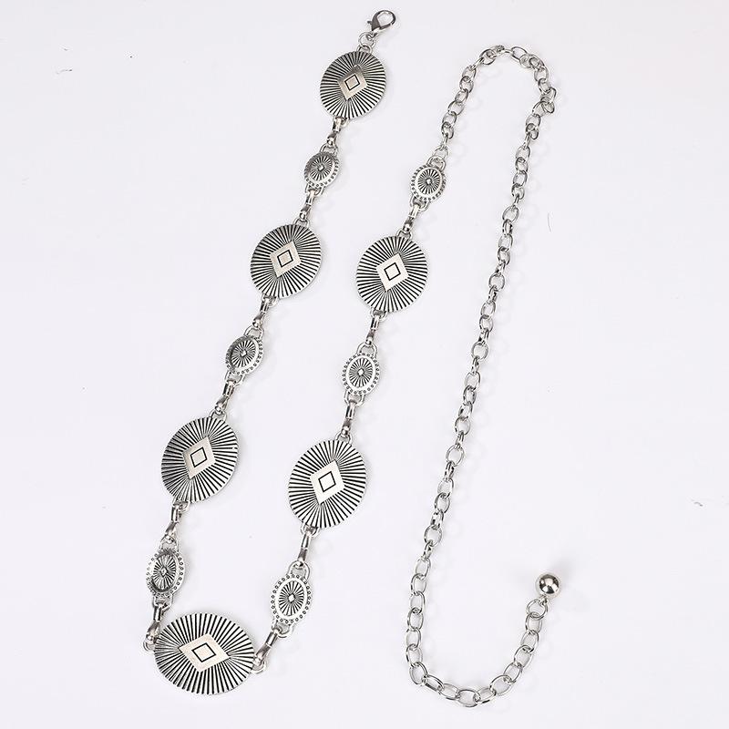 Women's Waist Chain Geometric Metal Versatile Waist Chain Fashion Women's Waist Chain