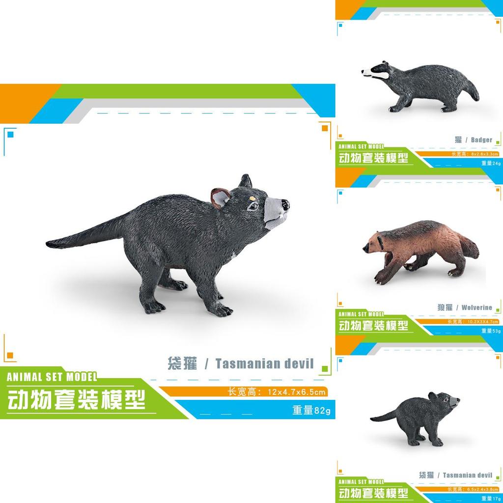 Eurasian Badgers Pvc Wildlife Model For Kids Learning And Home Decoration