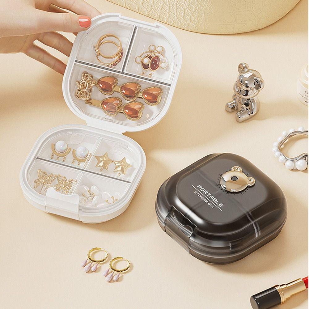with Separate Compartment Trinkets Storage Organizer Portable Pill Case Drug Organizer