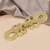 Golden Chinese Knot Buttons Flower Fastener Tang Suit Buttons  Handcraft Accessories