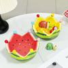 Ceramic Watermelon Shape Fruit Plate Cute Storage Plate Dessert Salad Bowl  Snacks