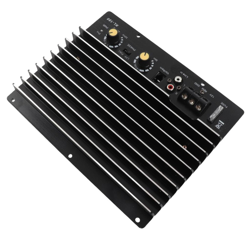 Black 12V Car Amplifier 1000W Car Audio Subwoofer Power Amplifier Multi Protection for Automobile